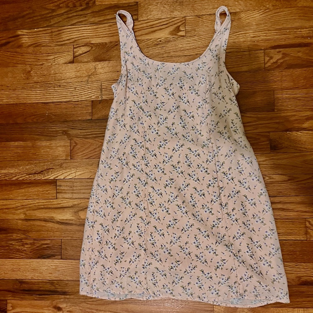 American Eagle pink floral cottagecore dress